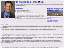 Tablet Screenshot of maximilian-benner.de